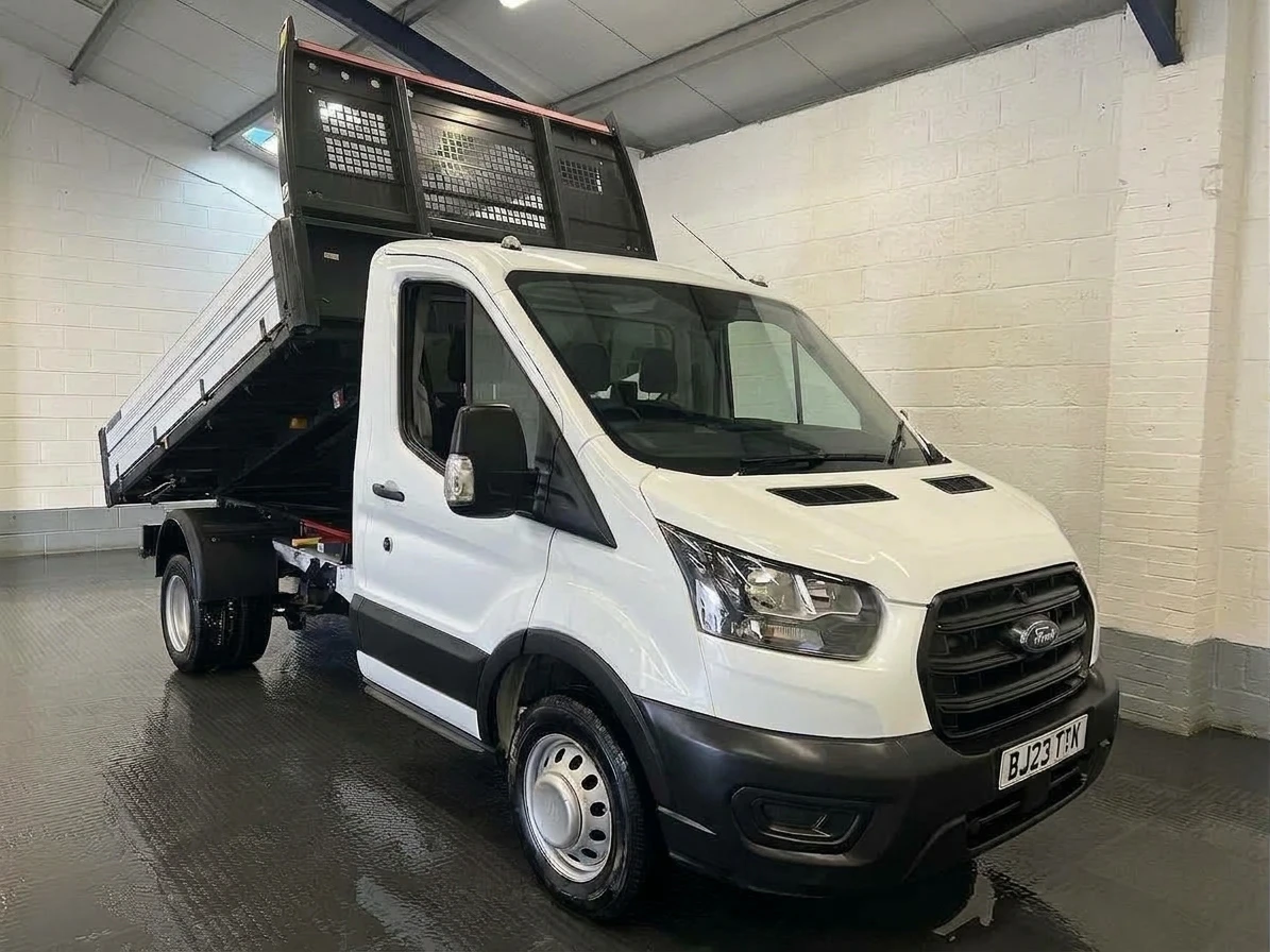 2023 Ford Transit Tipper Van — front three-quarter view