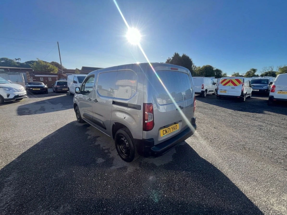 2021 Citroen Berlingo Panel Van — rear three-quarter view