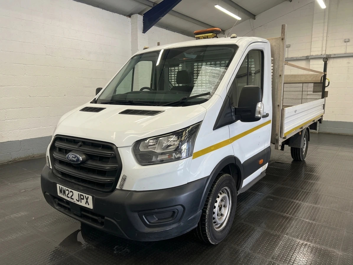 2022 Ford Transit Dropside Van — front three-quarter view