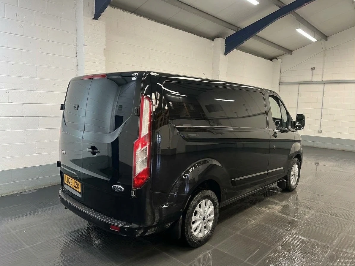 2023 Ford Transit Custom Panel Van — rear three-quarter view