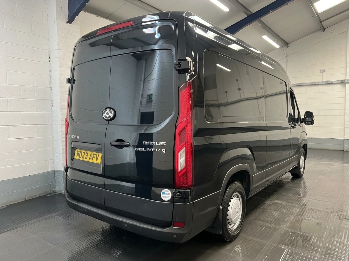 2023 Maxus Deliver 9 High Roof Panel Van — rear three-quarter view