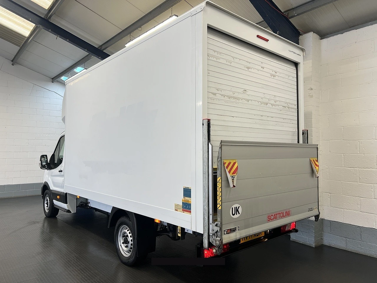 2021 Ford Transit Luton Box Van — rear three-quarter view