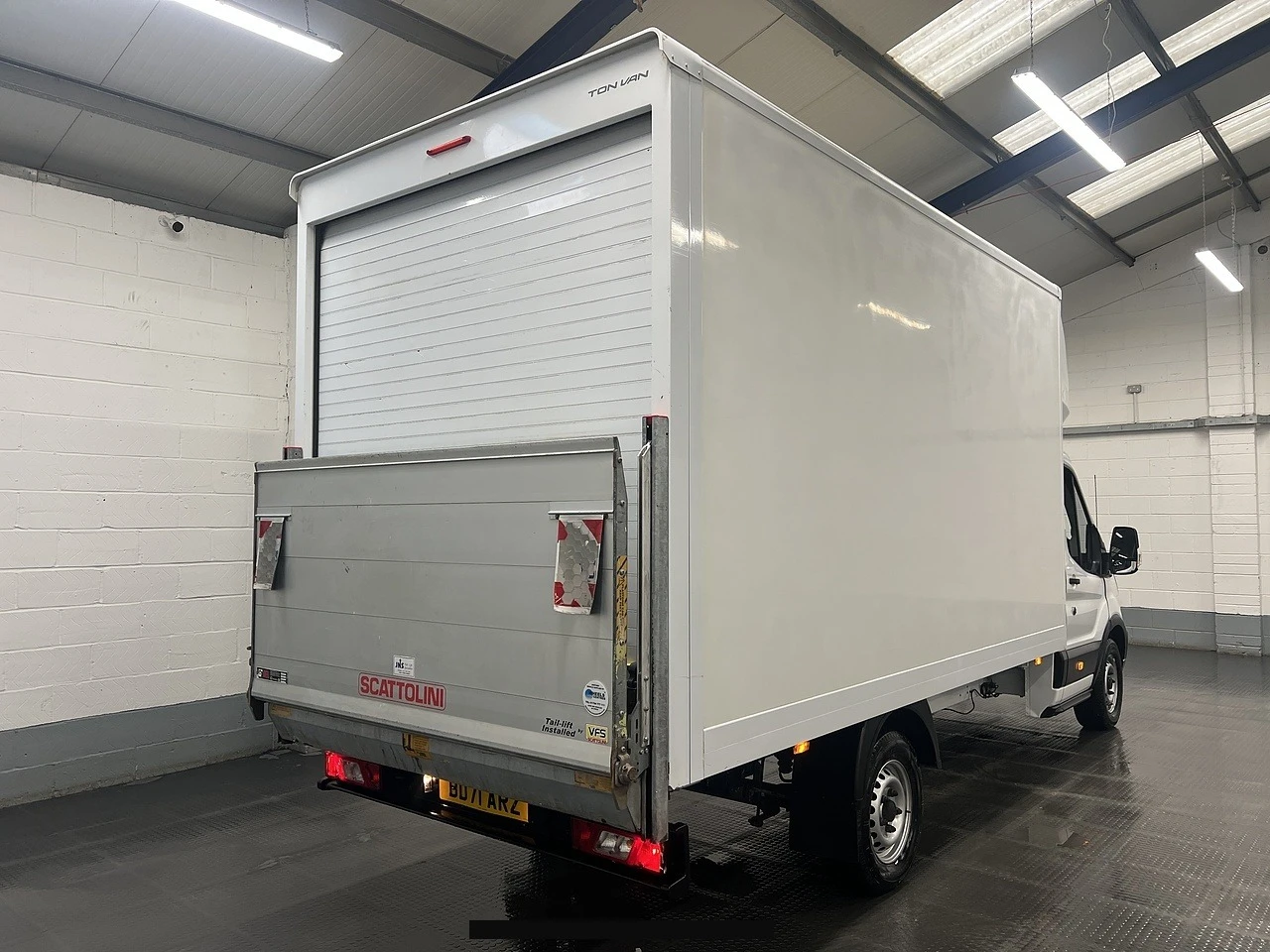 2021 Ford Transit Luton Box Van — rear three-quarter view
