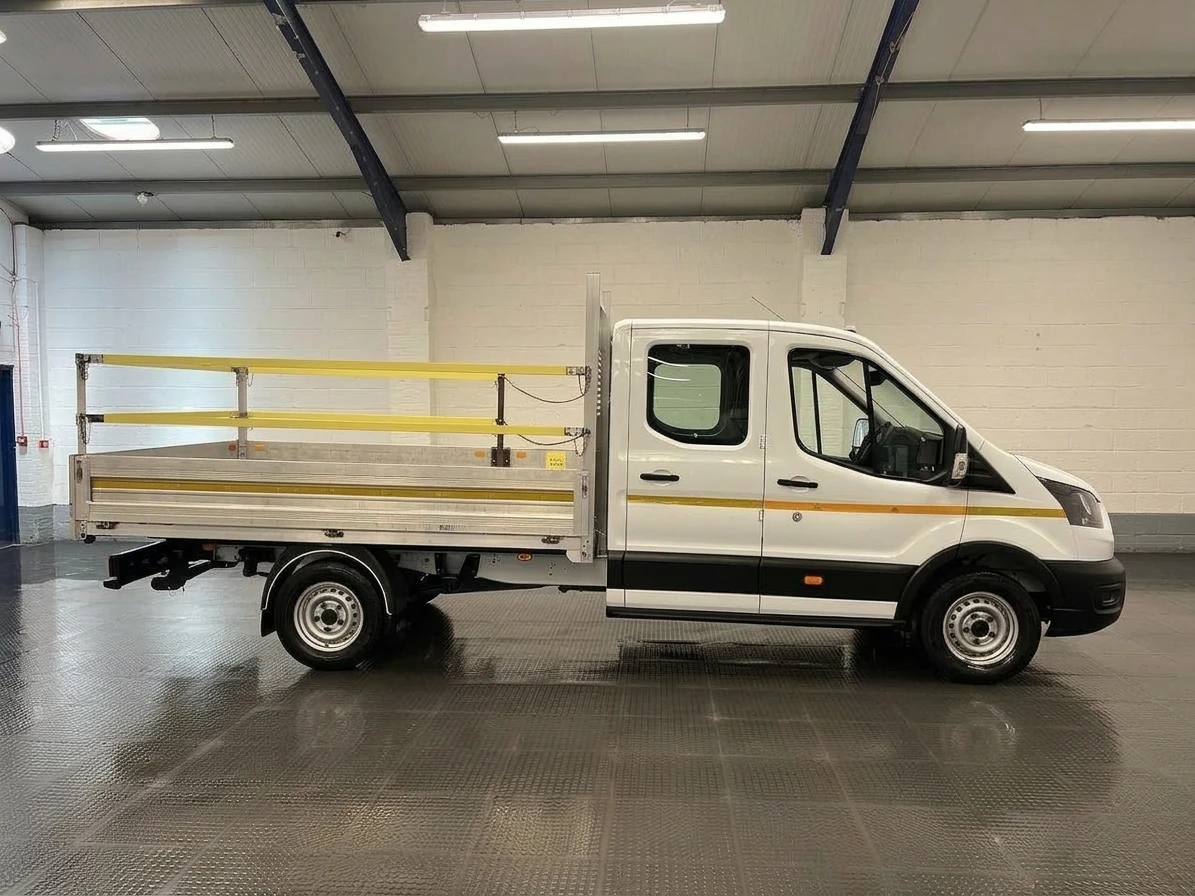 2023 Ford Transit Double Cab Dropside Van — side view