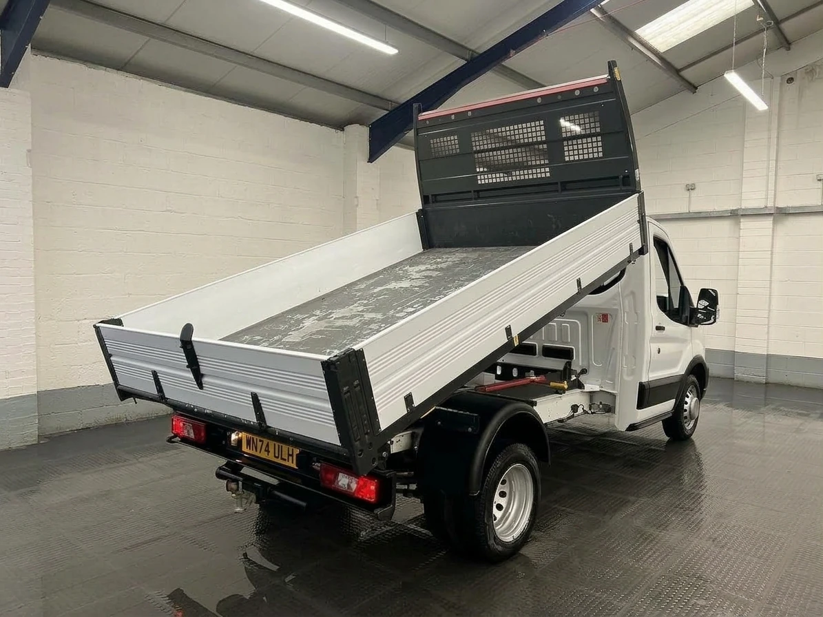 2024 Ford Transit Tipper Van — rear three-quarter view