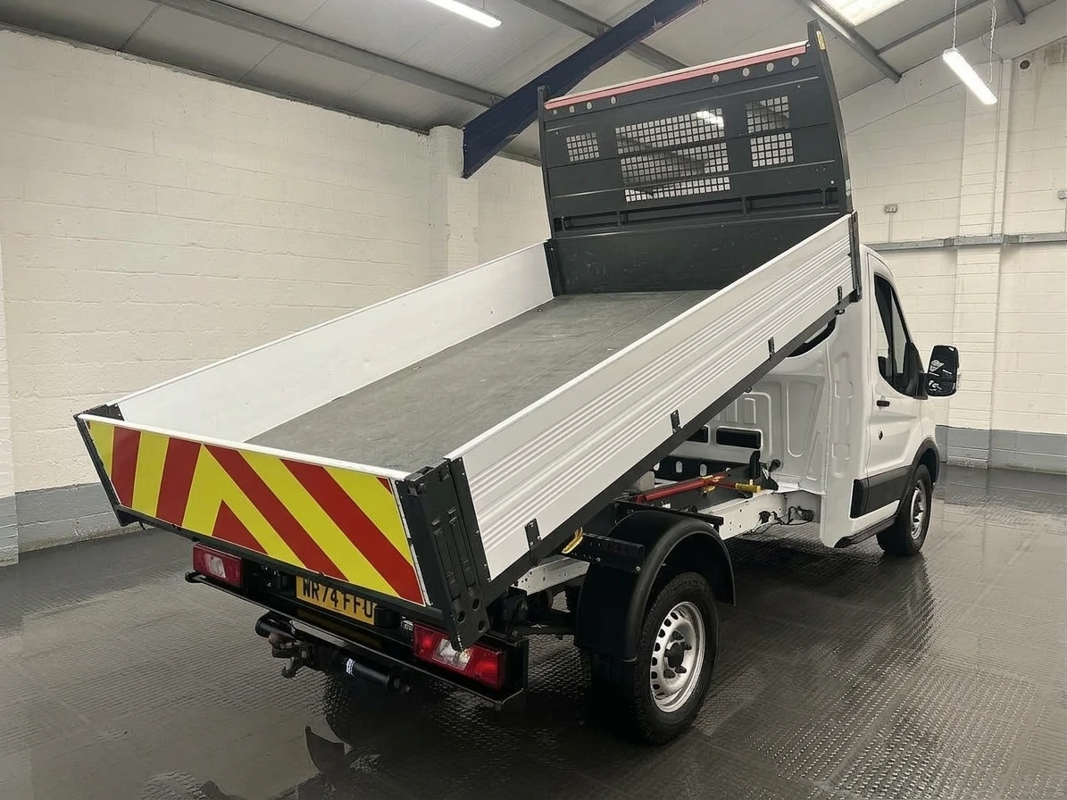 2024 Ford Transit Tipper Van — rear three-quarter view