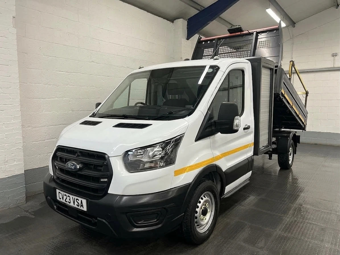 2023 Ford Transit Tipper Van — front three-quarter view