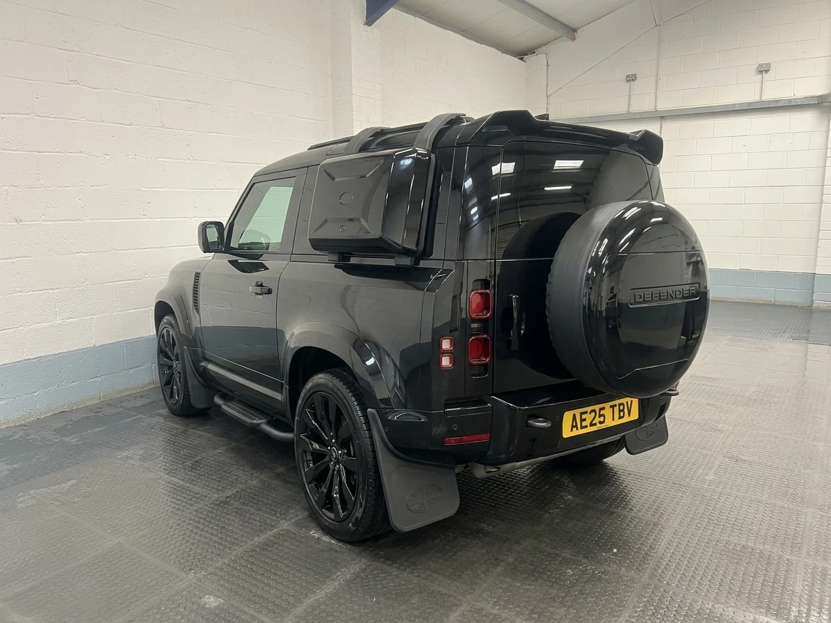 2025 Land Rover Defender 90 Panel Van — rear three-quarter view