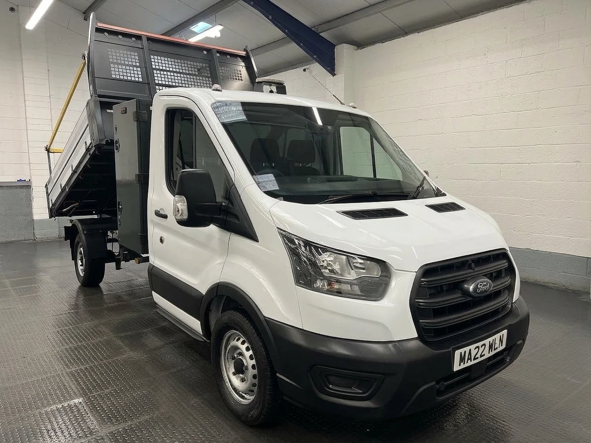2022 Ford Transit Tipper Van — front three-quarter view