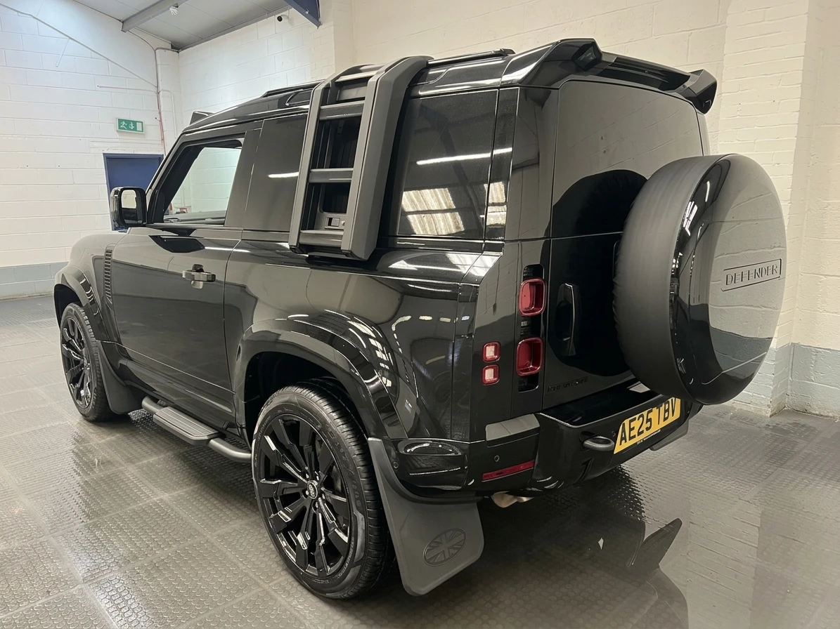 2025 Land Rover Defender 90 Panel Van — rear three-quarter view