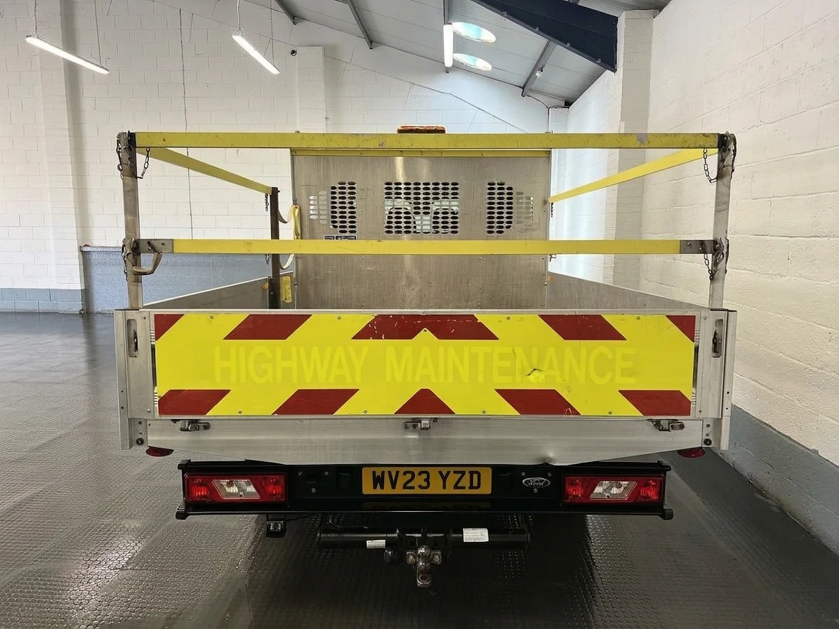 2023 Ford Transit Double Cab Dropside Van — rear view