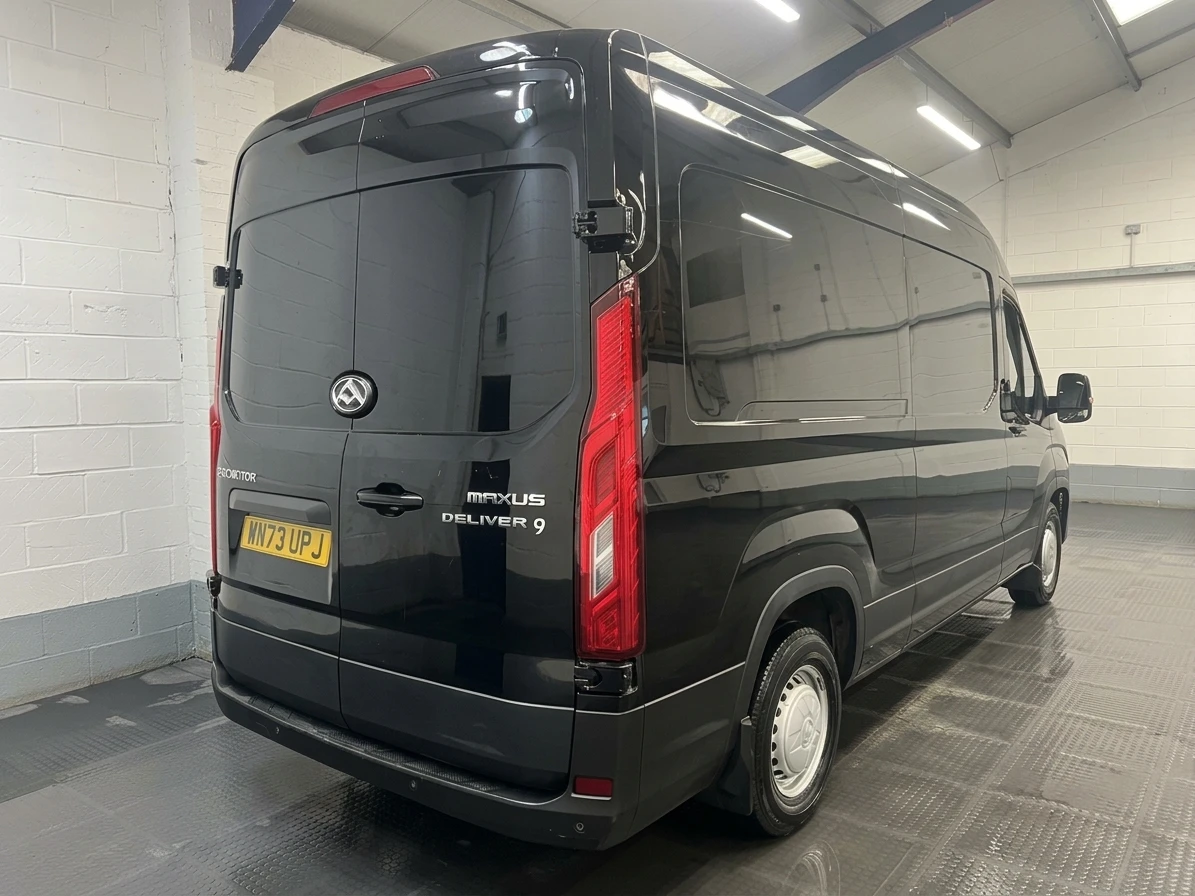2023 Maxus Deliver 9 High Roof Panel Van — rear three-quarter view