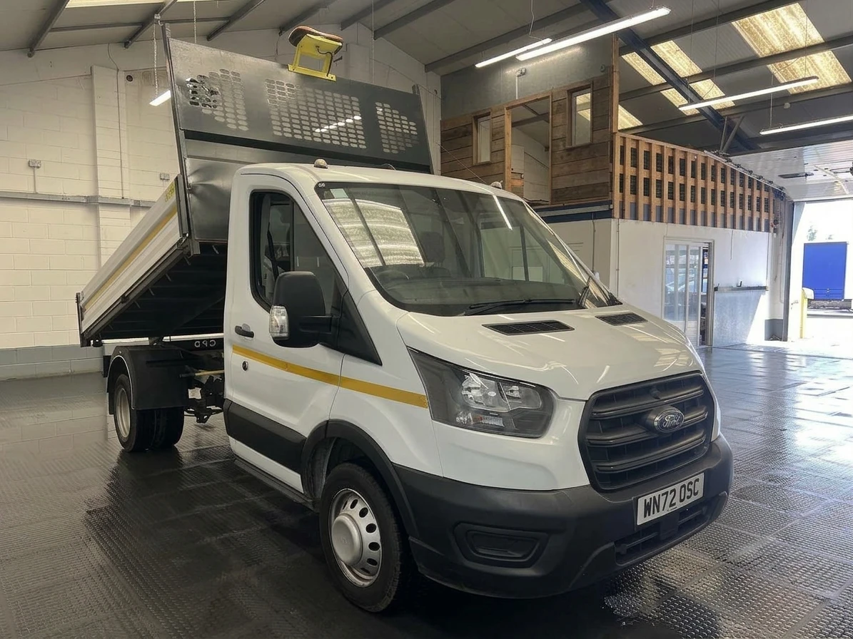 2022 Ford Transit Tipper Van — front three-quarter view