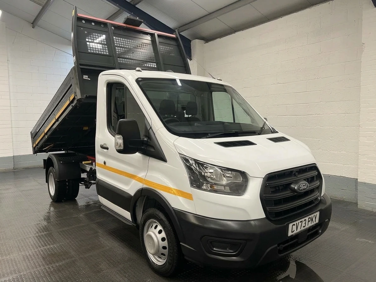 2023 Ford Transit Tipper Van — front three-quarter view