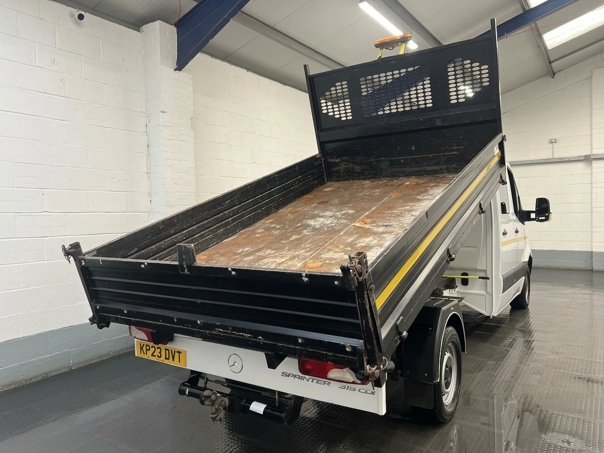 2023 Mercedes-Benz Sprinter Double Cab Tipper Van — rear three-quarter view