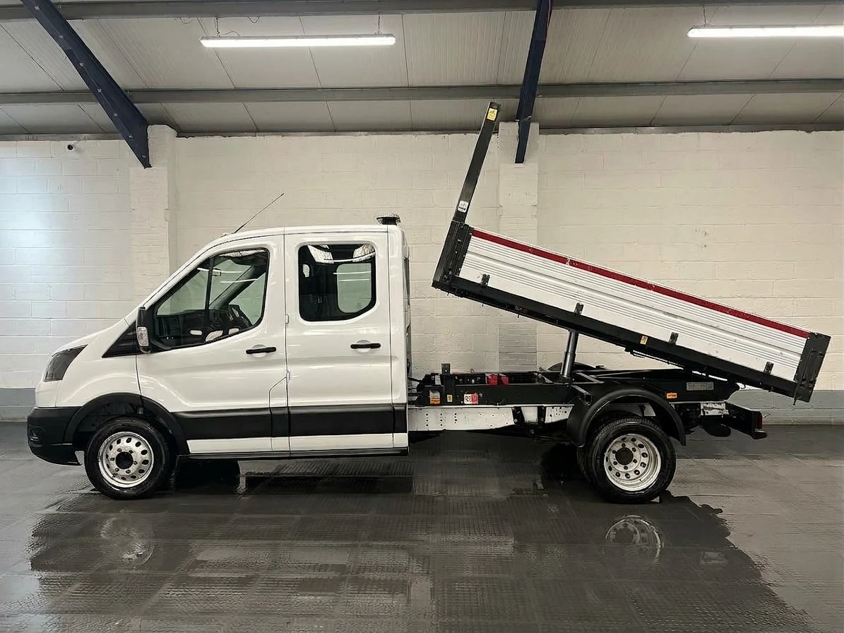 2022 Ford Transit Double Cab Tipper Van — side view