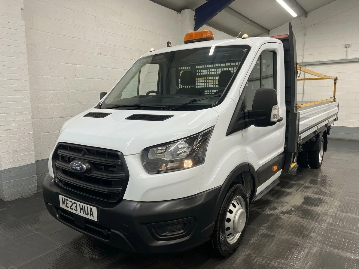 2023 Ford Transit Dropside Van — front three-quarter view