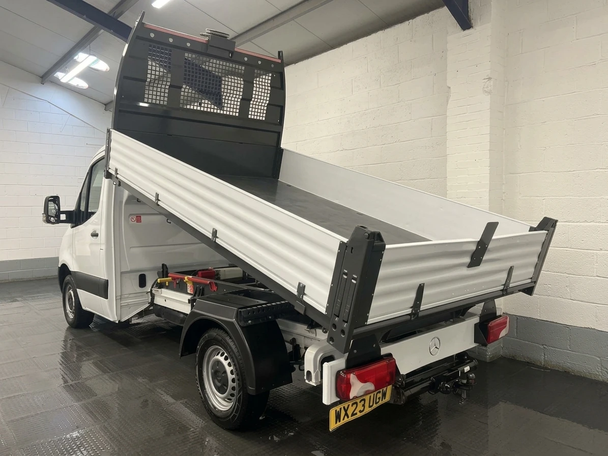 2023 Mercedes-Benz Sprinter Tipper Van — rear three-quarter view