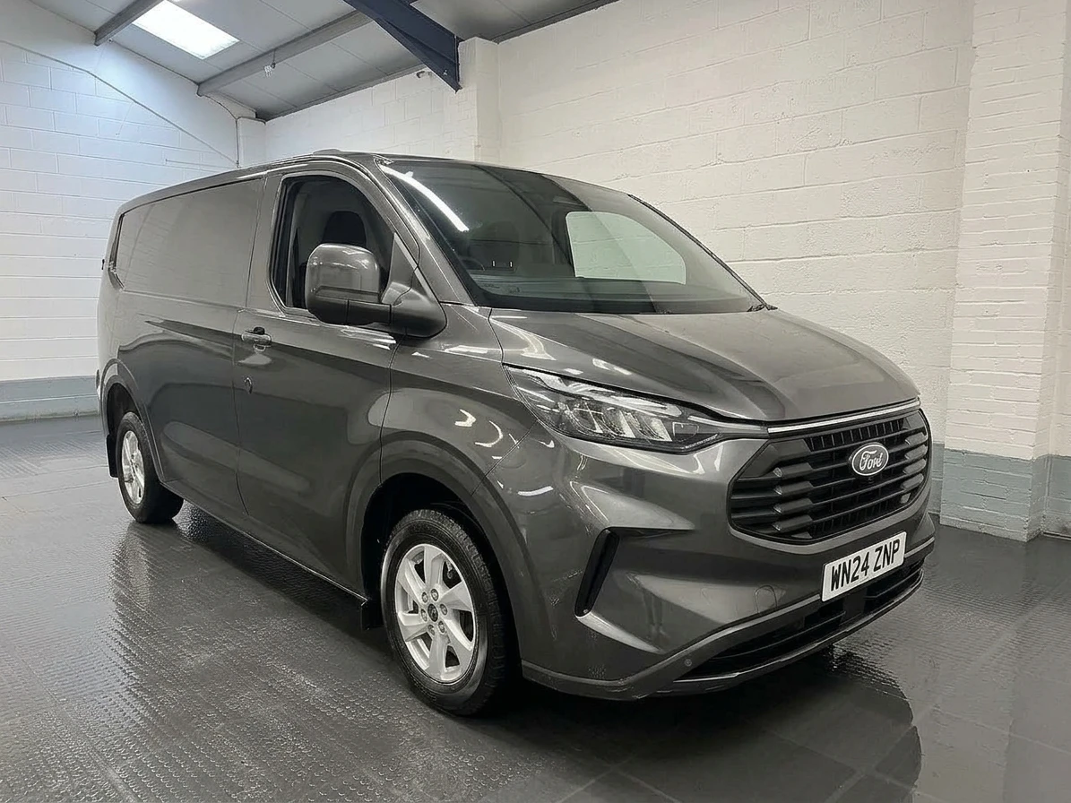 2024 Ford Transit Custom Panel Van — front three-quarter view