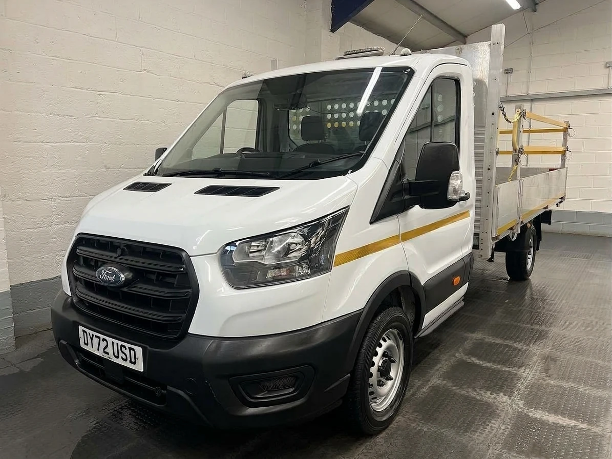 2022 Ford Transit Dropside Van — front three-quarter view
