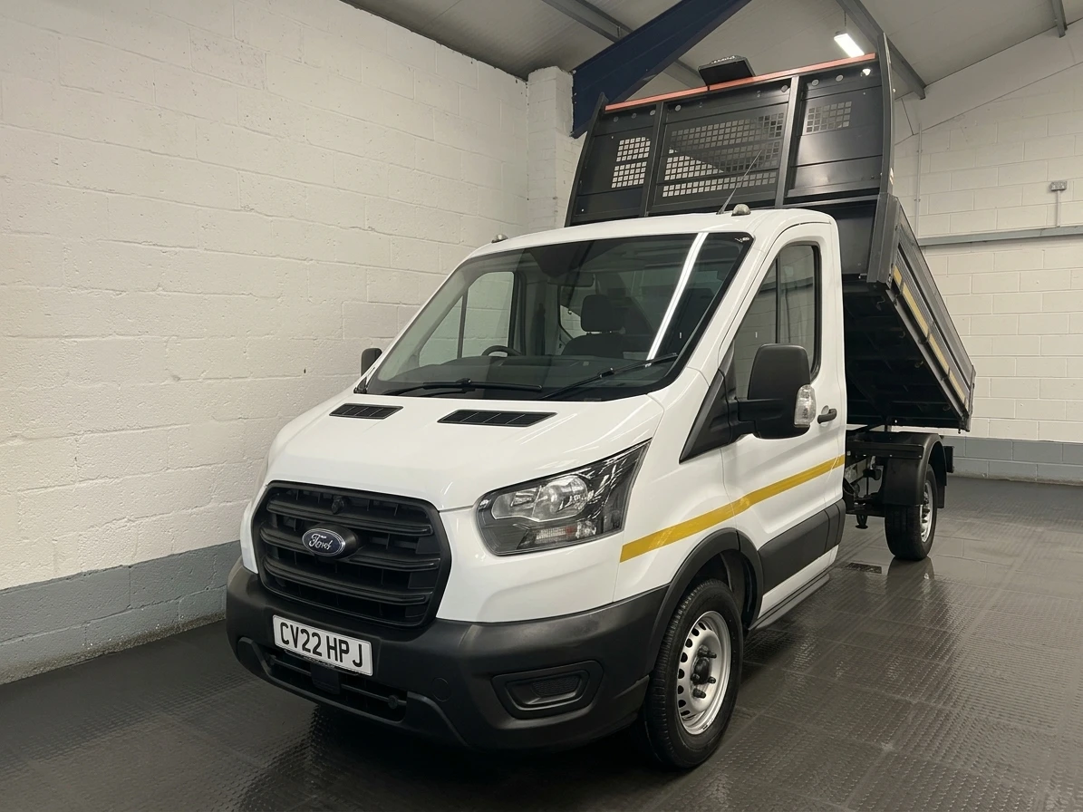 2022 Ford Transit Tipper Van — front three-quarter view