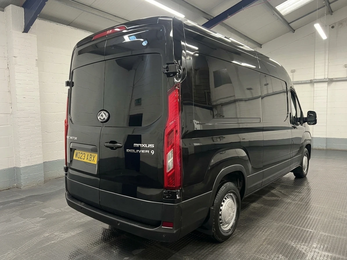 2023 Maxus Deliver 9 High Roof Panel Van — rear three-quarter view