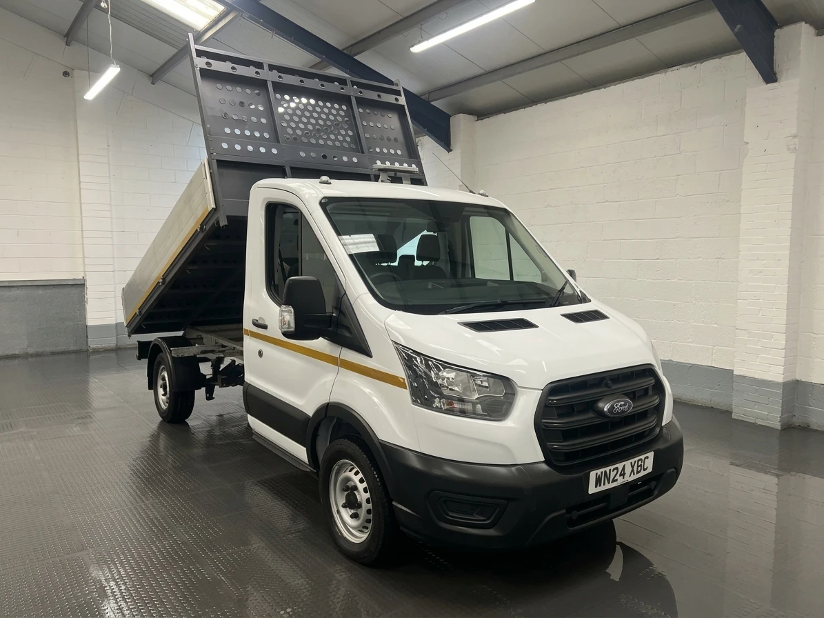 2024 Ford Transit Tipper Van — front three-quarter view