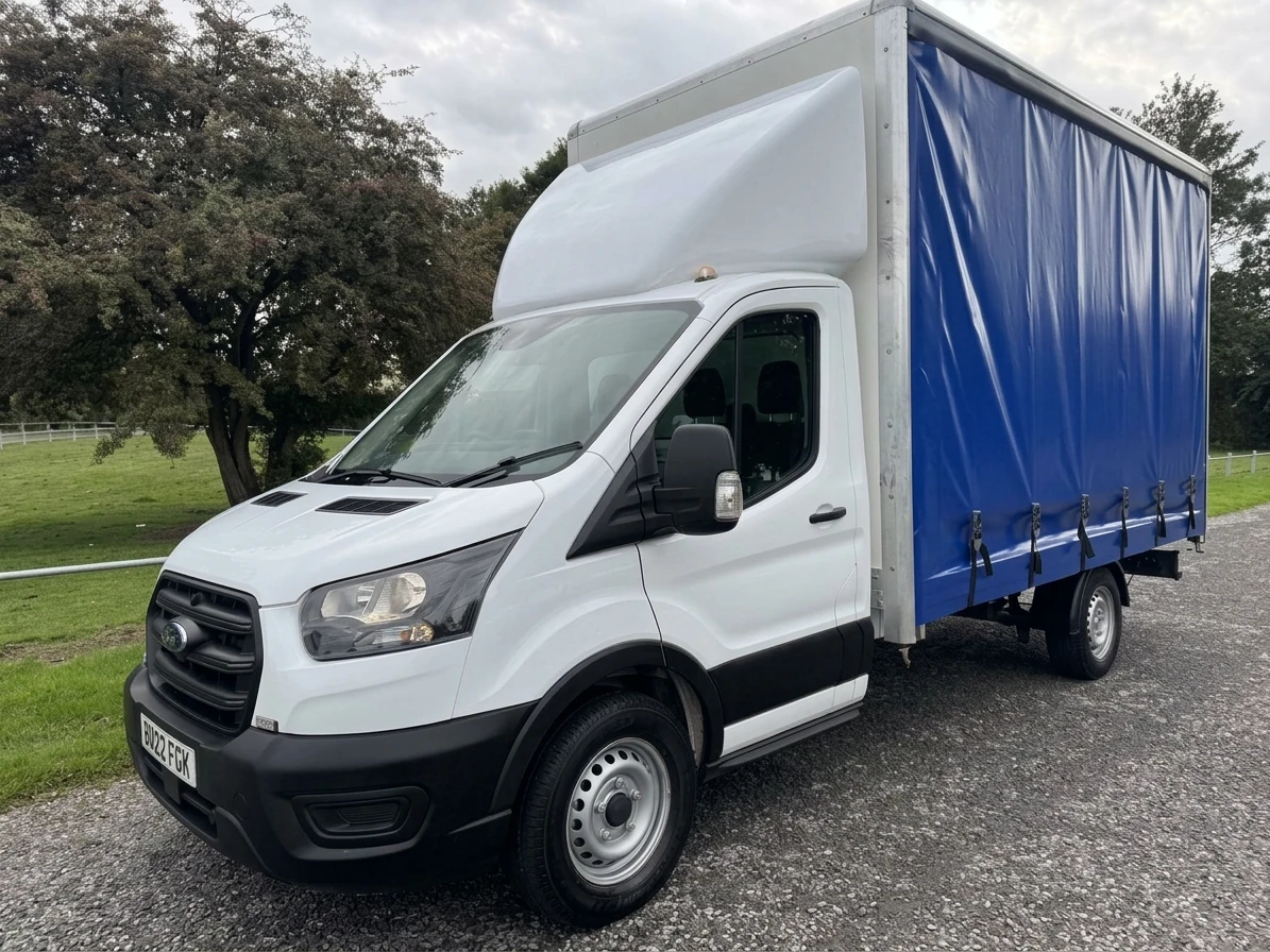 2022 Ford Transit CurtainSider Van — front three-quarter view