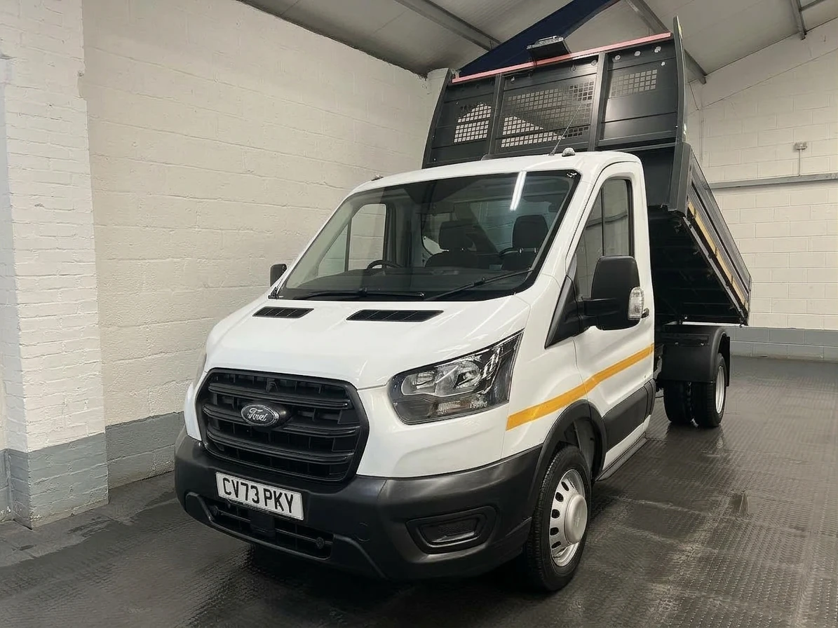 2023 Ford Transit Tipper Van — front three-quarter view