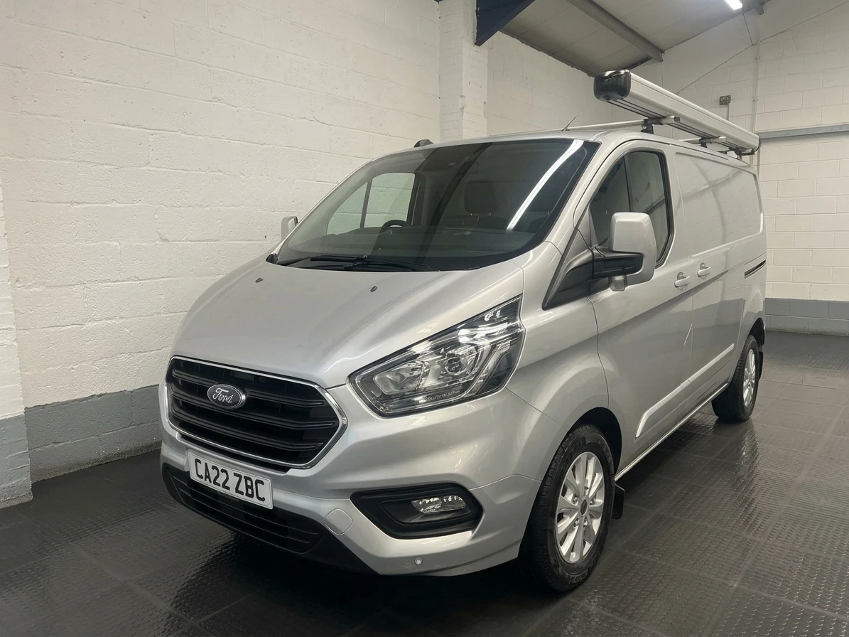 2022 Ford Transit Custom Panel Van — front three-quarter view