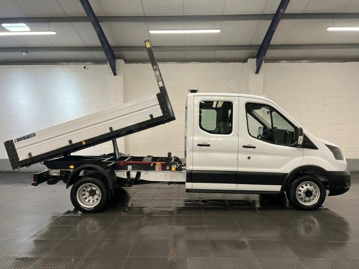 2022 Ford Transit Double Cab Tipper Van — side view