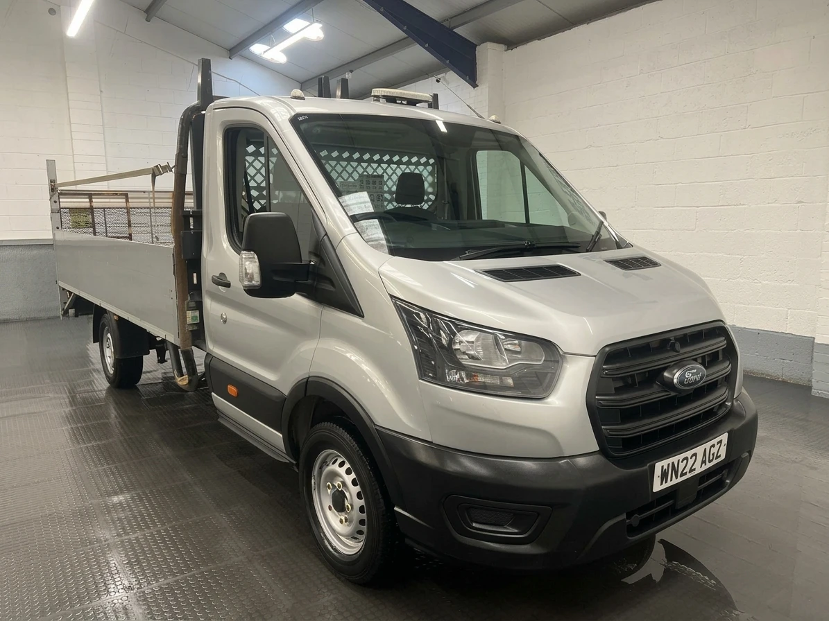 2022 Ford Transit Dropside Van — front three-quarter view
