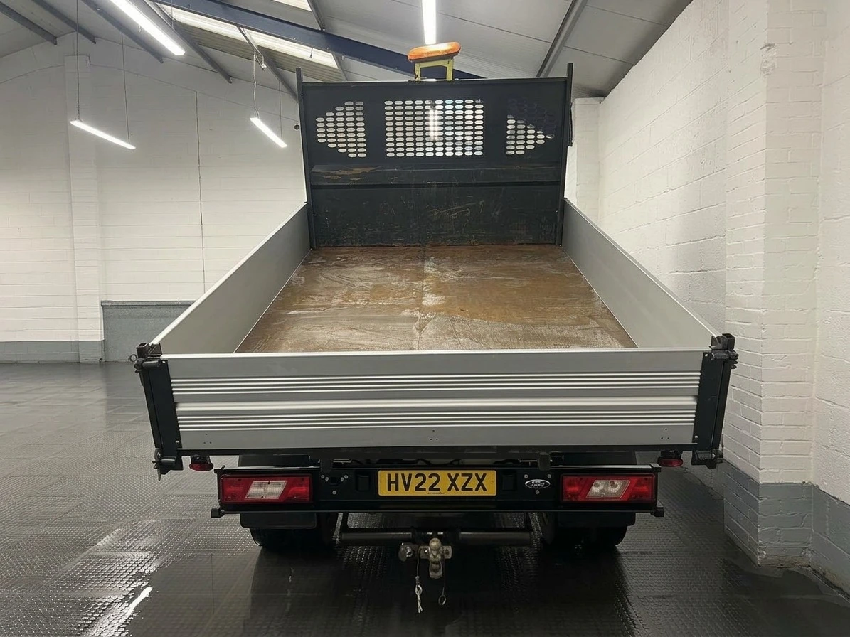 2022 Ford Transit Tipper Van — rear view