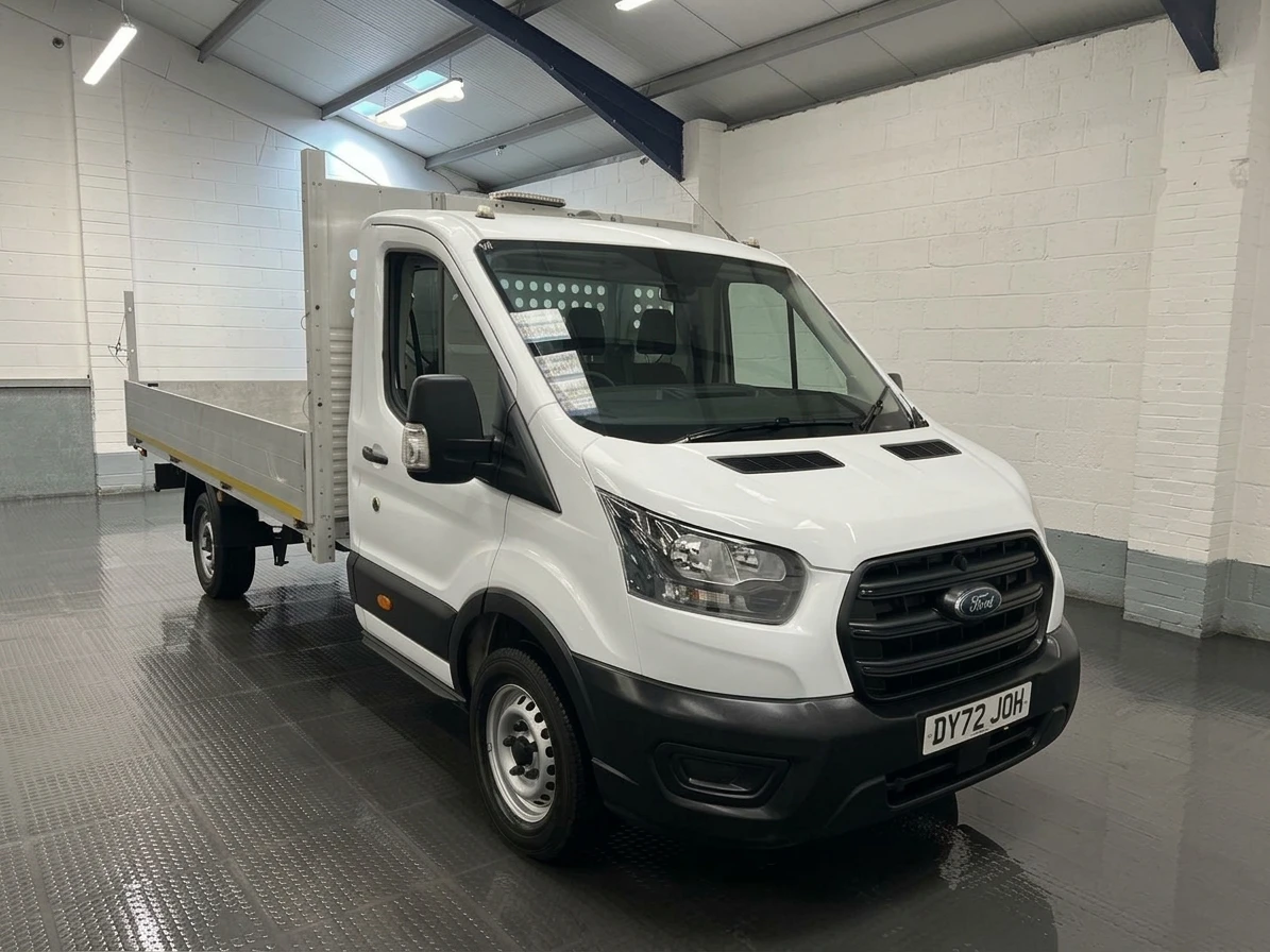 2022 Ford Transit Dropside Van — front three-quarter view