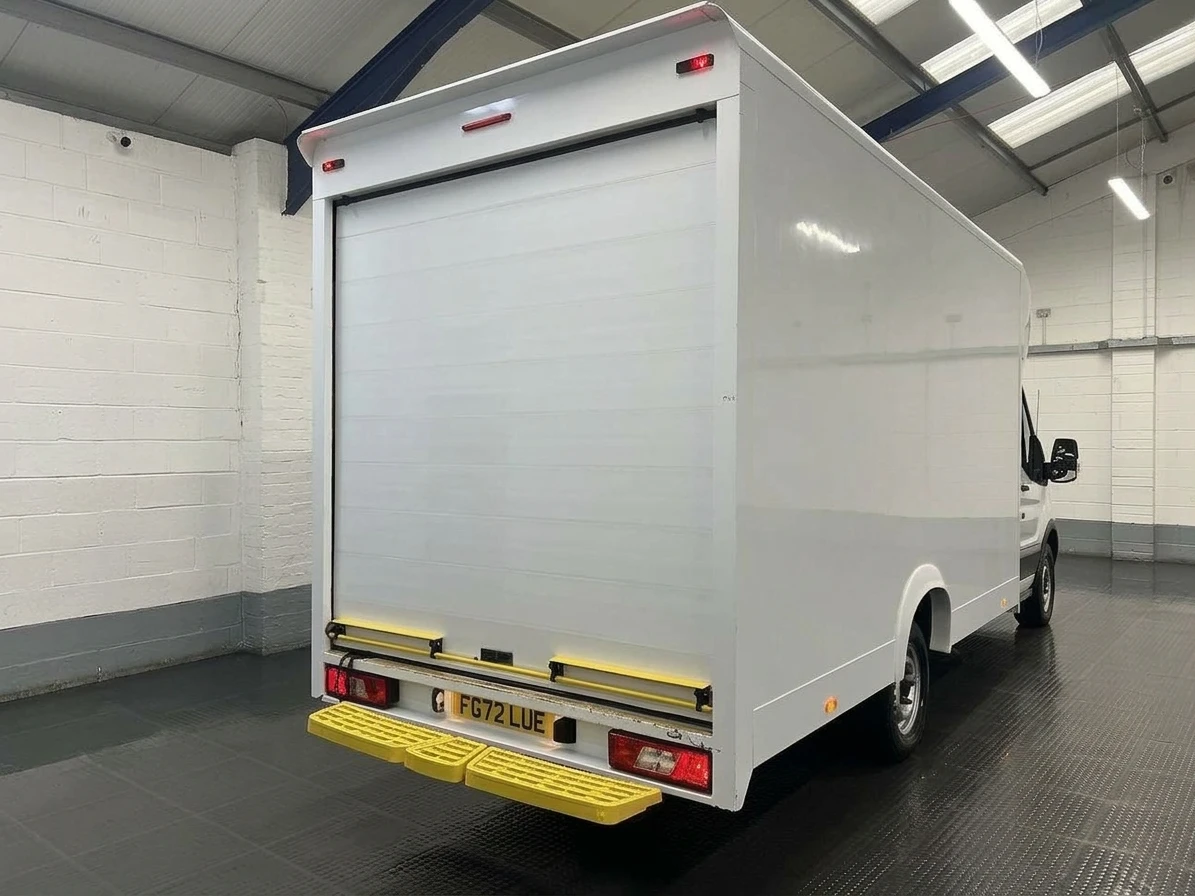 2022 Ford Transit Luton Low Loader Van — rear three-quarter view