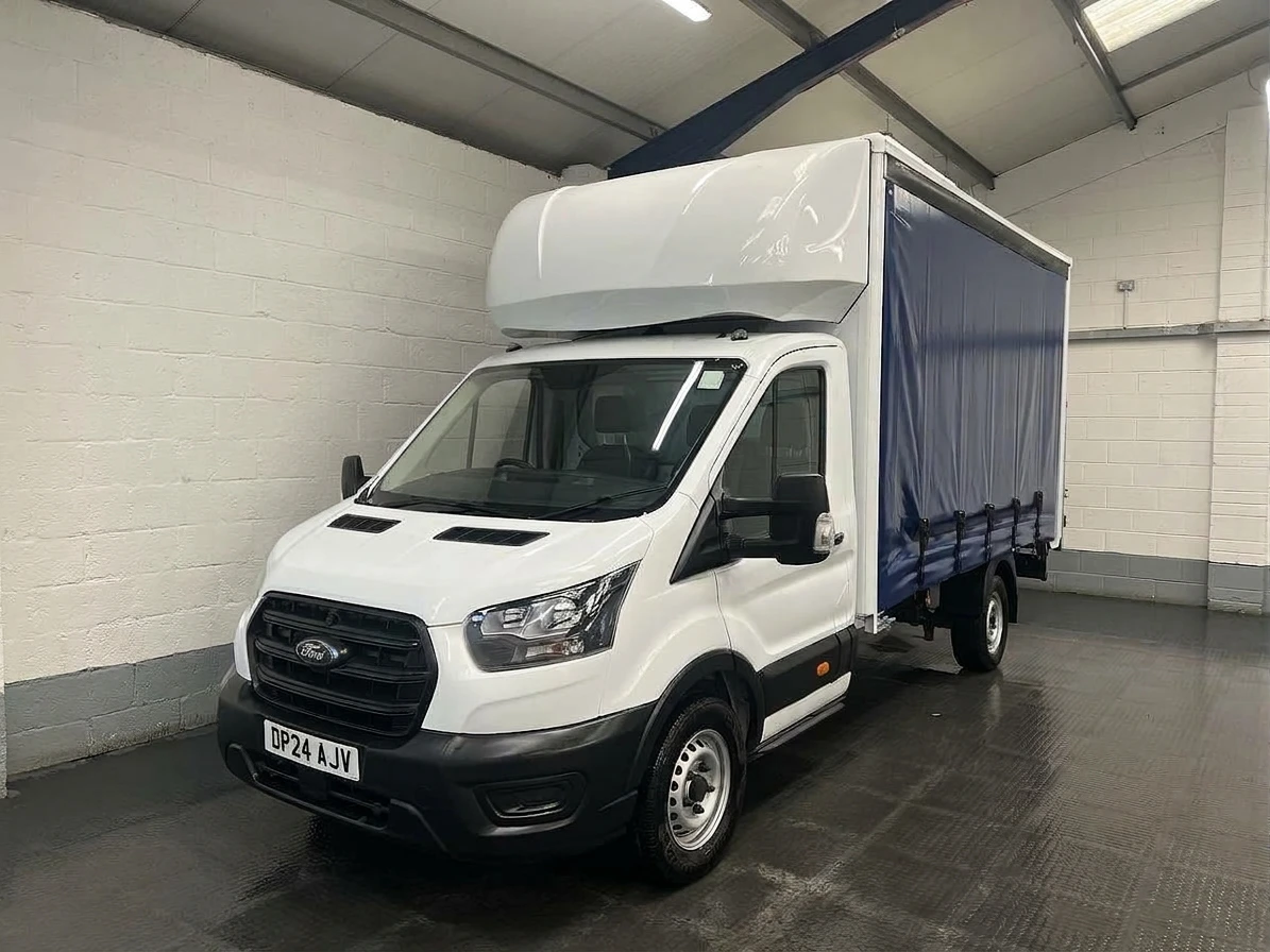 2024 Ford Transit CurtainSider Van — front three-quarter view