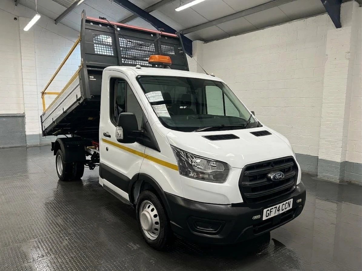 2024 Ford Transit Tipper Van — front three-quarter view