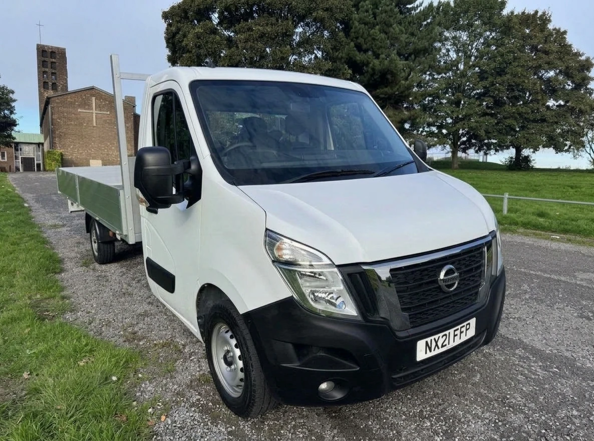 2021 Nissan NV400 Dropside Van — front three-quarter view