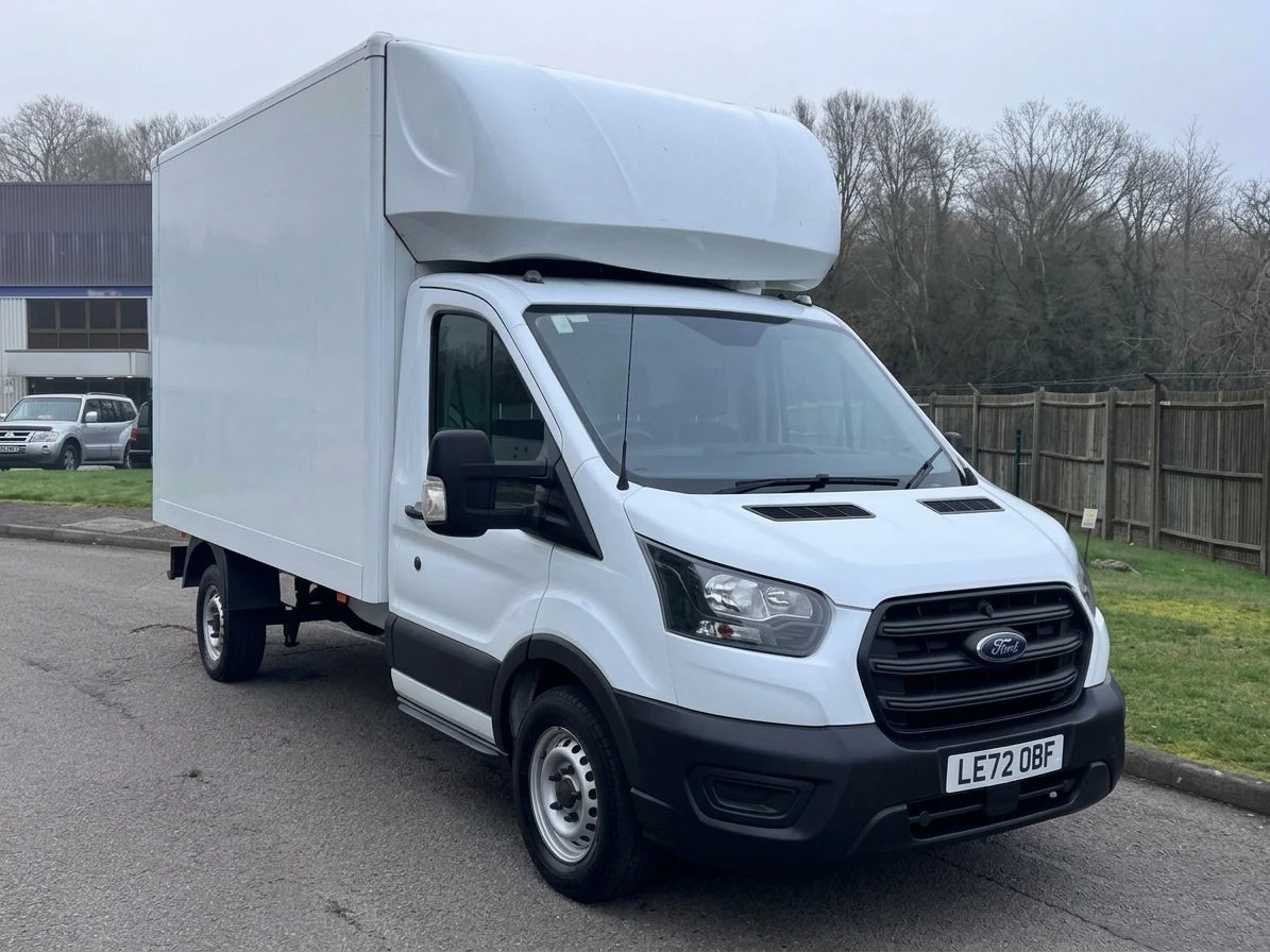 2023 Ford Transit Luton Box Van — front three-quarter view