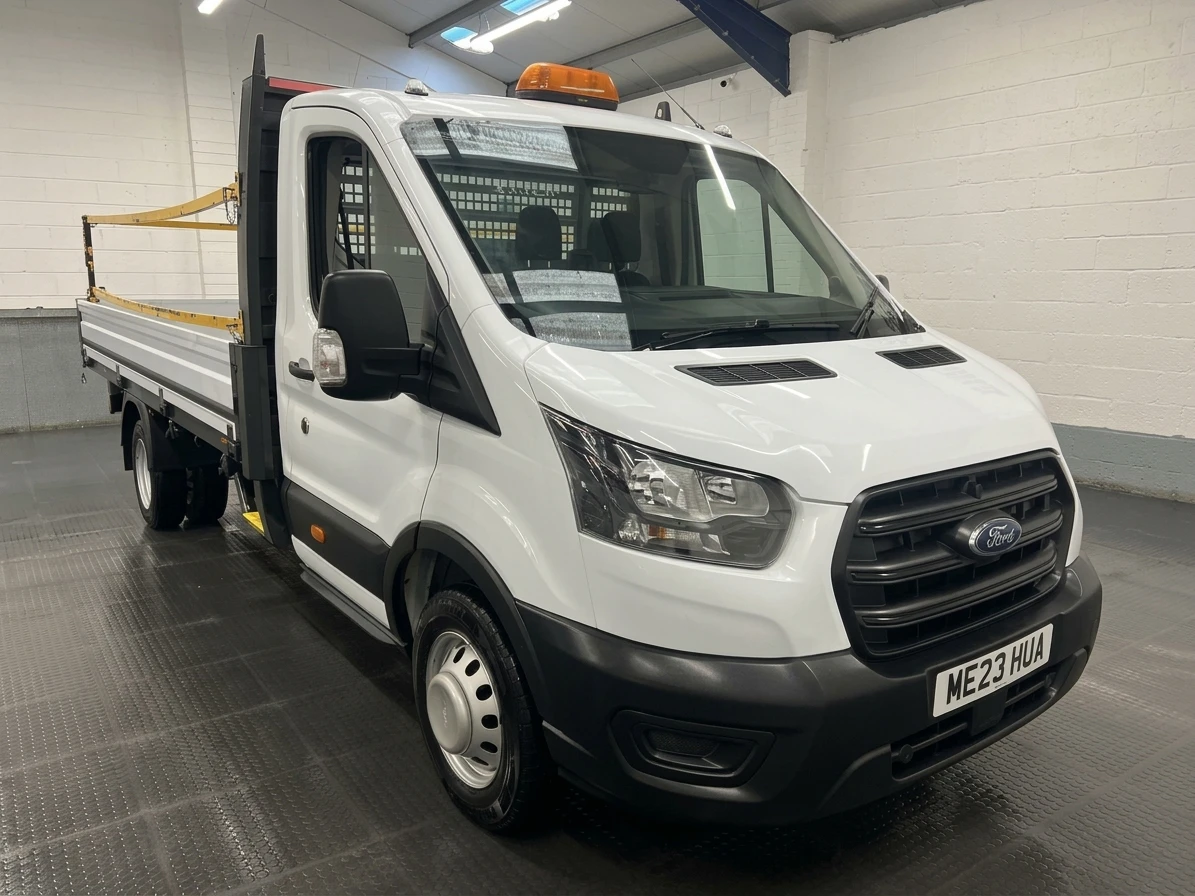 2023 Ford Transit Dropside Van — front three-quarter view