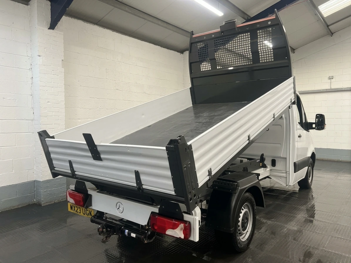 2023 Mercedes-Benz Sprinter Tipper Van — rear three-quarter view