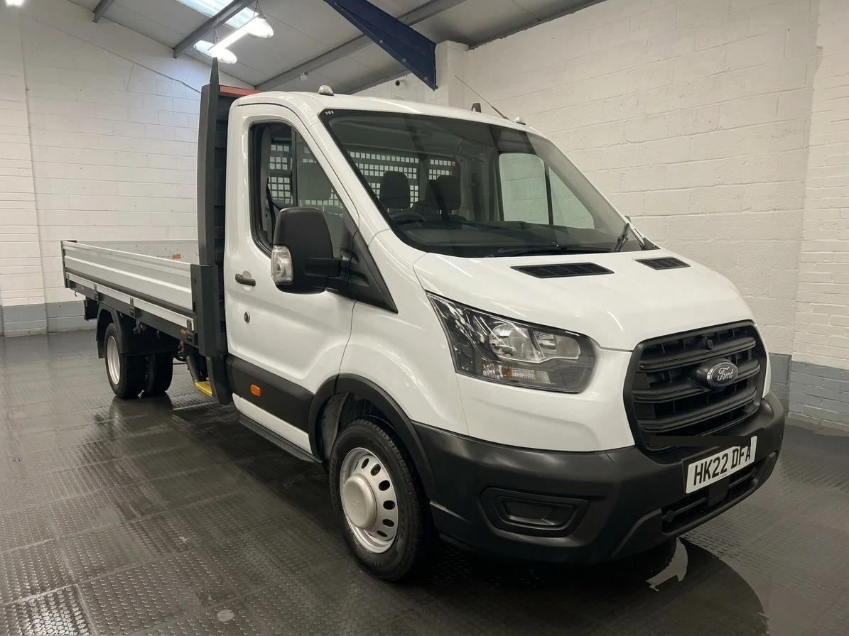 2022 Ford Transit Dropside Van — front three-quarter view