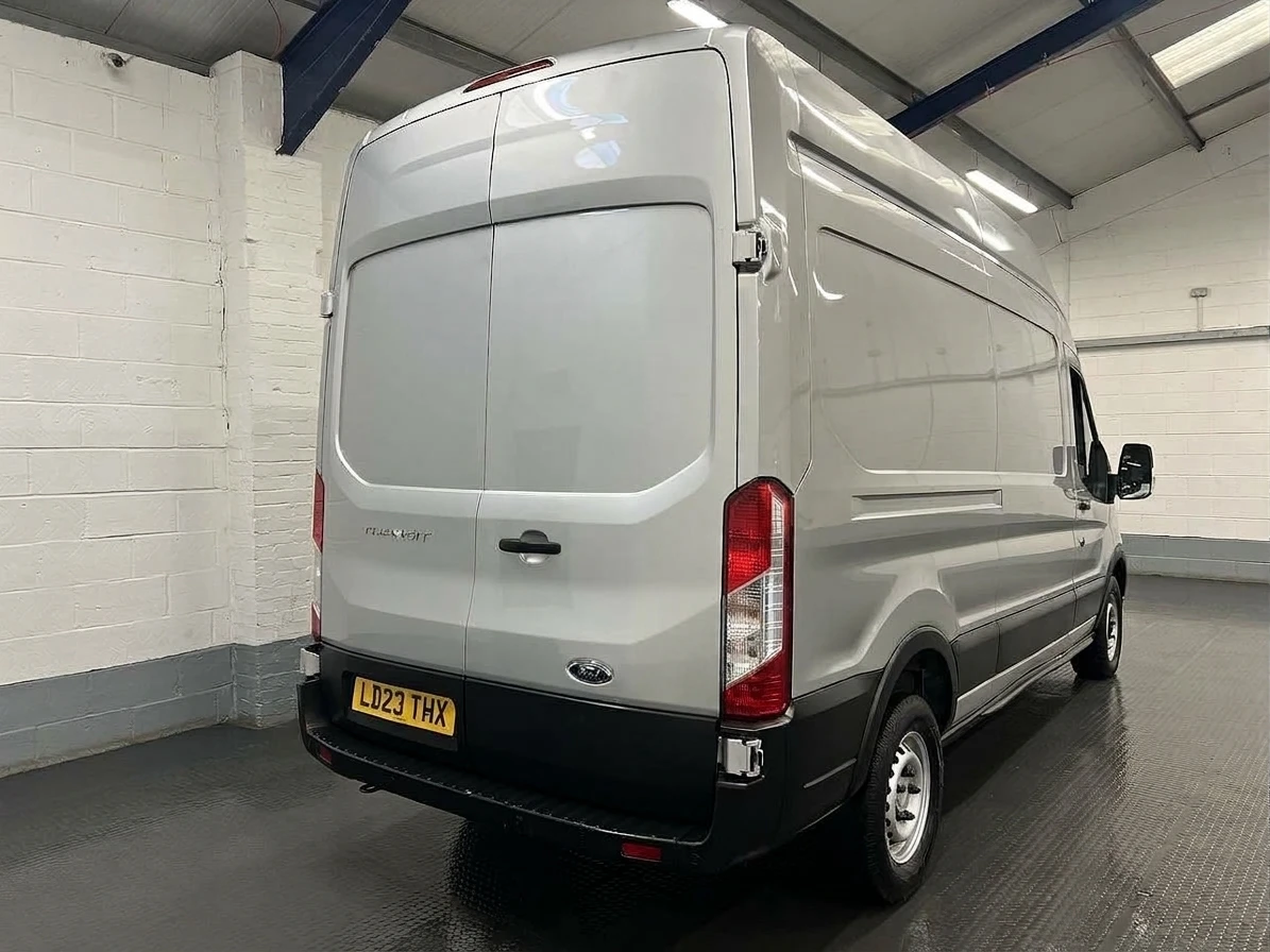 2023 Ford Transit High Roof Panel Van — rear three-quarter view
