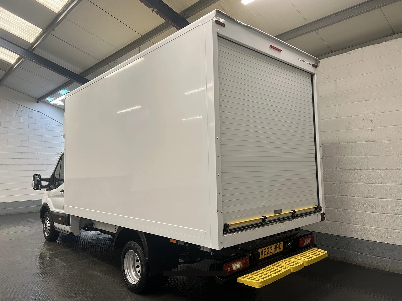 2023 Ford Transit Luton Box Van — rear three-quarter view