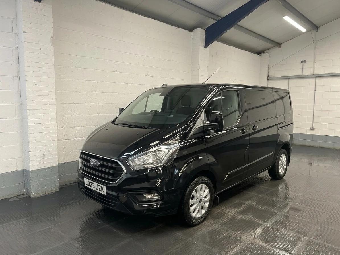 2023 Ford Transit Custom Panel Van — front three-quarter view