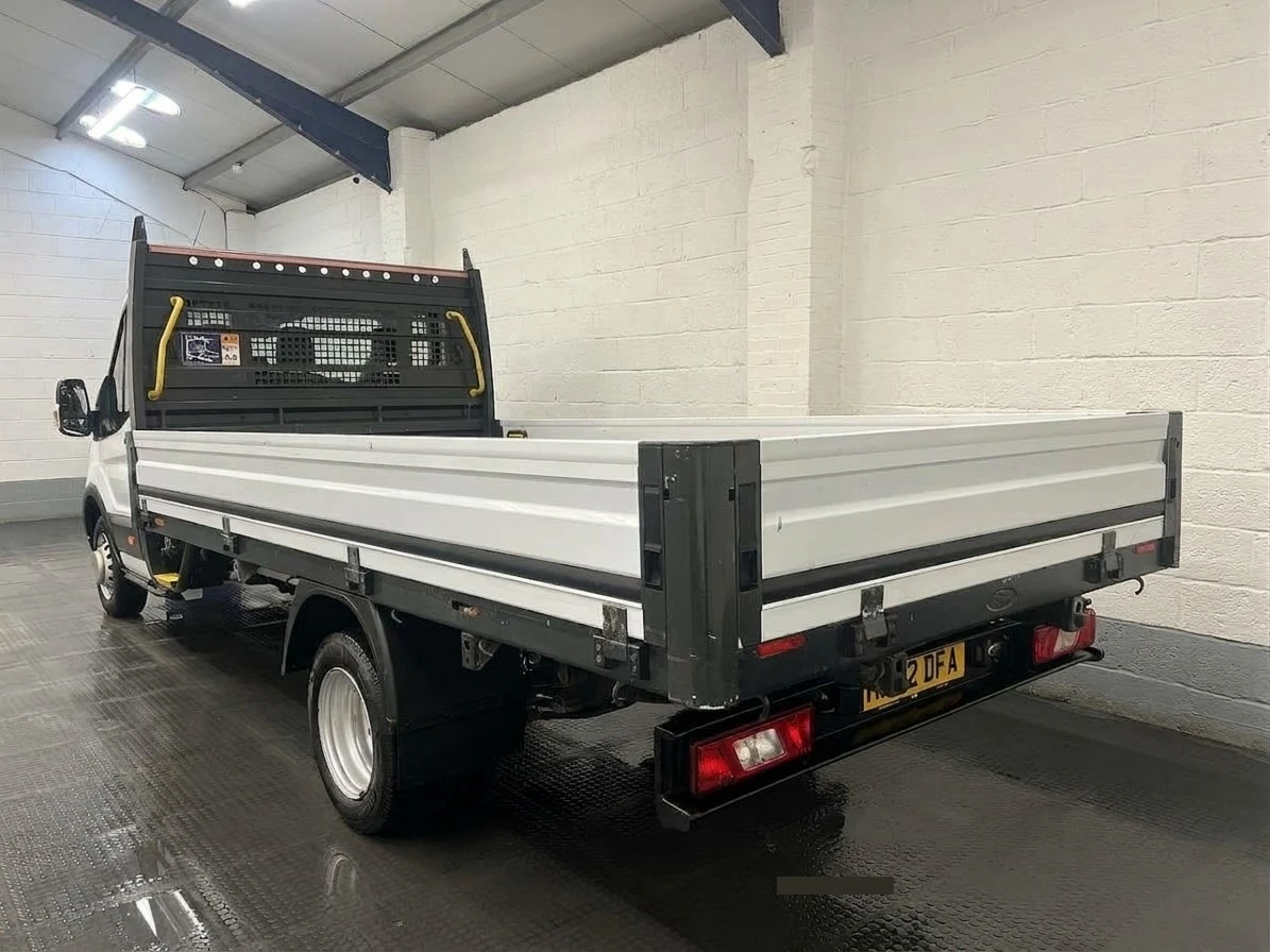 2022 Ford Transit Dropside Van — rear three-quarter view