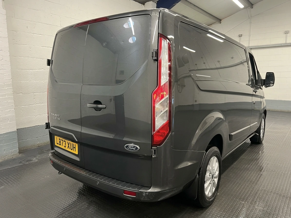 2023 Ford Transit Custom Panel Van — rear three-quarter view