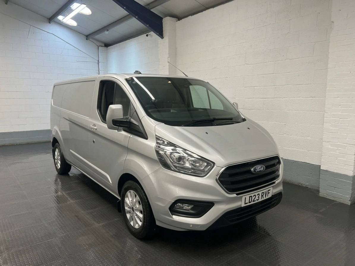 2023 Ford Transit Custom Panel Van — front three-quarter view