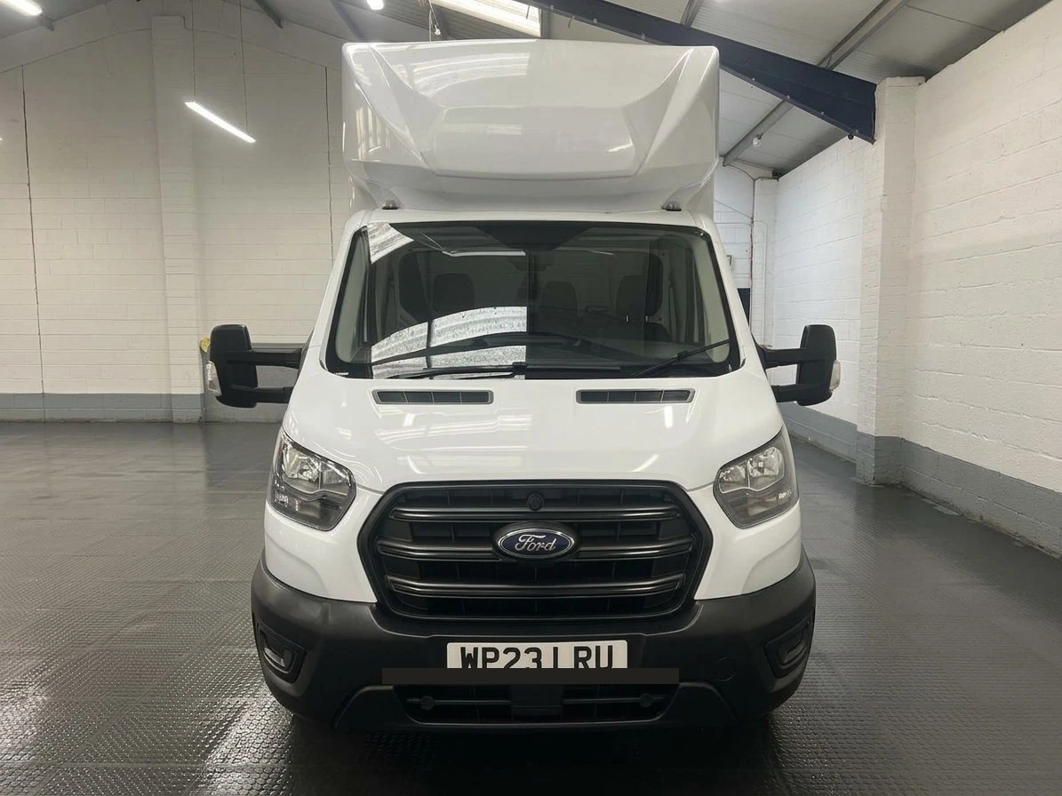 2023 Ford Transit Luton Box Van — front view
