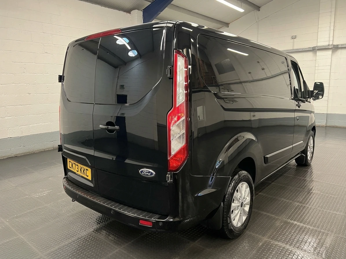2023 Ford Transit Custom Panel Van — rear three-quarter view